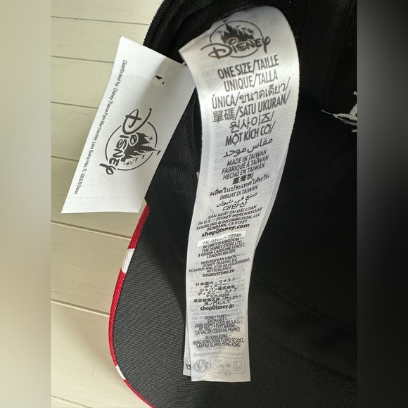 Disney Parks Minnie Mouse Baseball Cap Red/Black/White Youth ~New~ - Picture 8 of 10